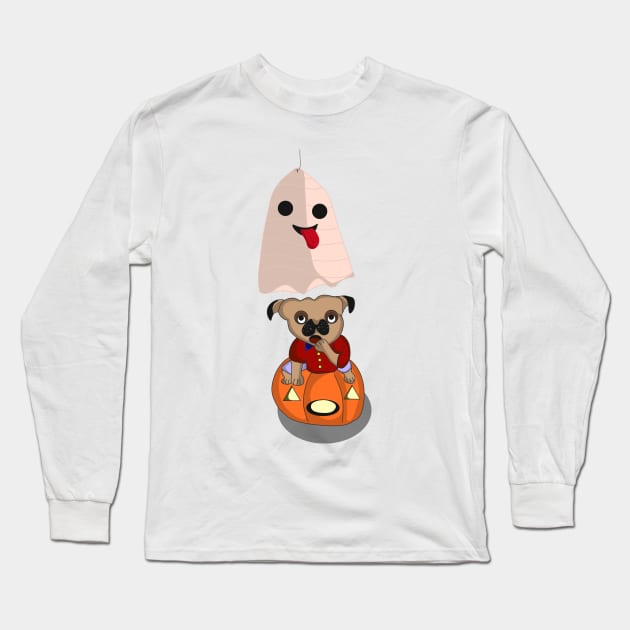 Spooky Long Sleeve T-Shirt by Sshirart